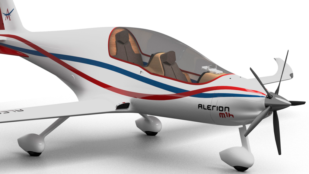 Le cockpit d’Alérion M1h est le domaine de prédilection de son pilote et le bureau volant de son passager. Le cockpit est à la pointe de la technologie, du plaisir de piloter et de la sécurité. La très grande verrière dégagea une visibilité maximale, aidée par la position reculée de la voilure qui dégage un champ de vison à 180° même pour la place arrière. Le décalage en hauteur des sièges donne à la place arrière la même visibilité qu’à la place avant. Les sièges, revêtus de cuir et chauffants, sont taillés sur mesure pour l’équipage. Le cockpit est connecté à Internet grâce à une bulle Wifi et une liaison satellite et 4G. La soute à bagages accueille deux valises au gabarit « classe affaires » ou bien deux caddies de golf !